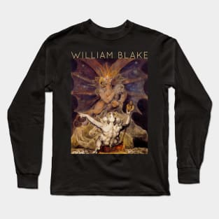 William Blake - The Number of The Beast is 666 Long Sleeve T-Shirt